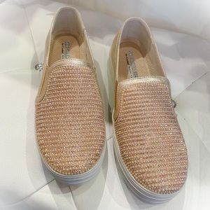 Sketchers memory foam air cooled bling sneakers